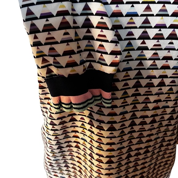 NWT Ted Baker sz 2 Karleen triangle print polyester shift dress $295 - Picture 6 of 16